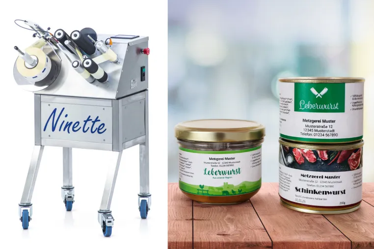 Bild: Mehr Tempo bei der Etikettierung: irex erweitert Portfolio um halbautomatische Etikettiermaschine Ninette 1