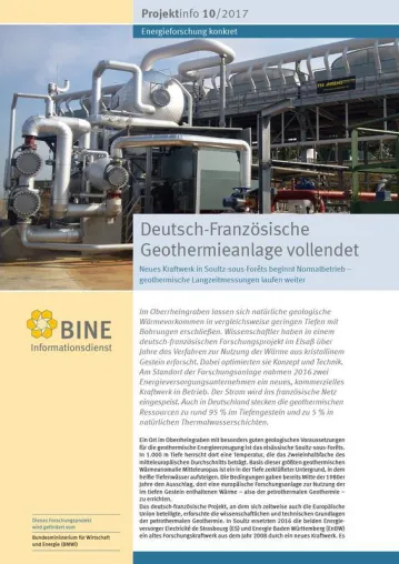Bild: Deutsch-französisches Geothermie-Kraftwerk startet kommerziellen Betrieb