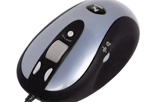Bild: Die Maus für besondere Fälle von A4Tech: GLaser X6-Mäuse für glänzende und transparente Flächen