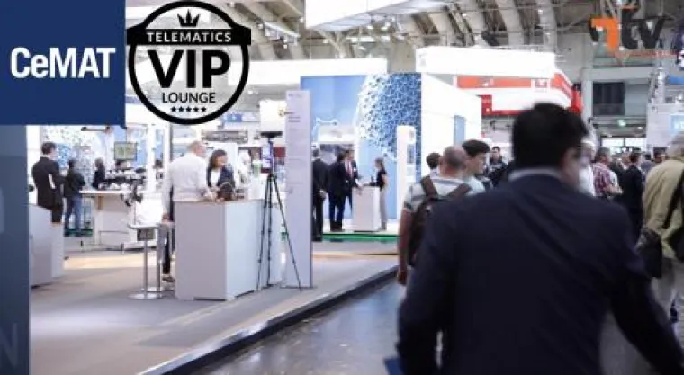 Bild: Premiere der Telematics VIP-Lounge auf der CeMAT/HANNOVER MESSE 2018