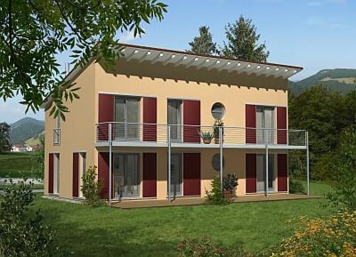 Der Einsatz von natürlichen Baustoffen ohne Schadstoffbelastung sorgt beim Haus Sunset 140 von Waldberg-Haus für ein gesundes Wohnklima und hohe Umweltverträglichkeit.