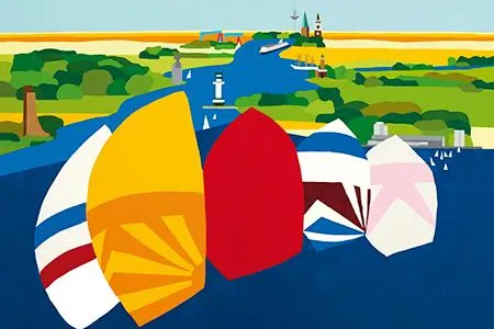 Bild: Ausstellung von Franco Costa bei inlingua Kiel