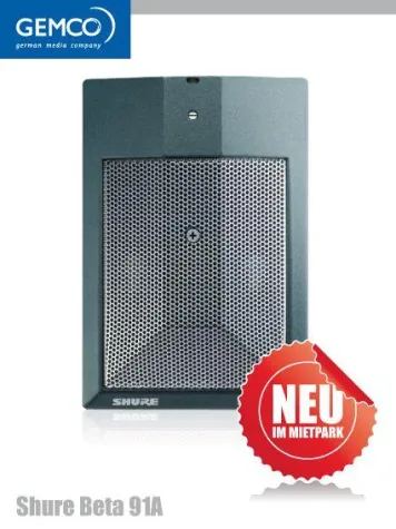 Bild: Neu bei GEMCO im Mietpark: Shure Beta 91A