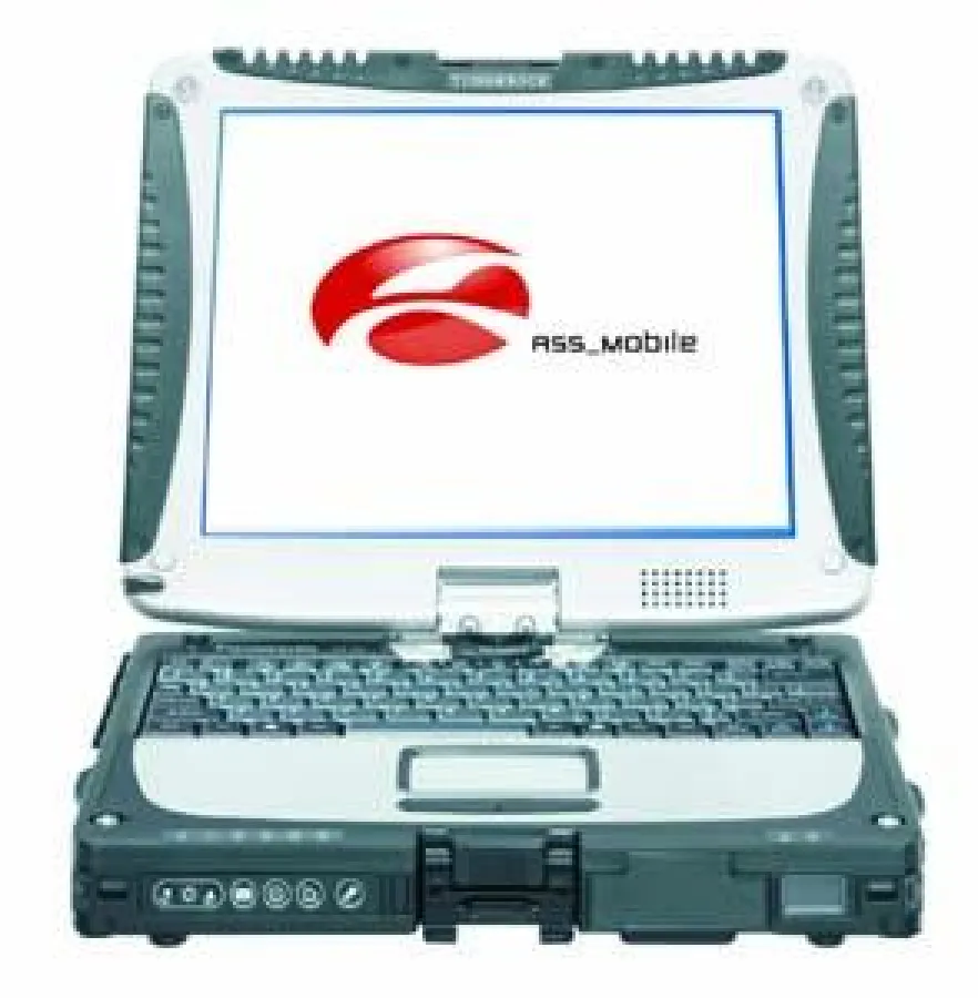 Für alle Fälle robust: ASS_Mobile Service auf einem Panasonic Toughbook.