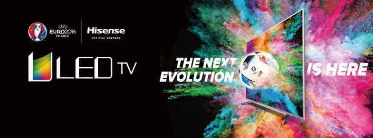 Bild: Von 32´´ bis 75´´: Hisense präsentiert TV-Portfolio zur UEFA EURO 2016™