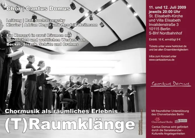 Bild: (T)Raumklänge - Chormusik als räumliches Erlebnis