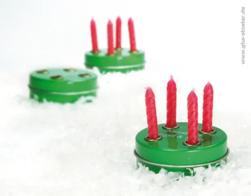 Bild: Kleinster Adventskranz der Welt
