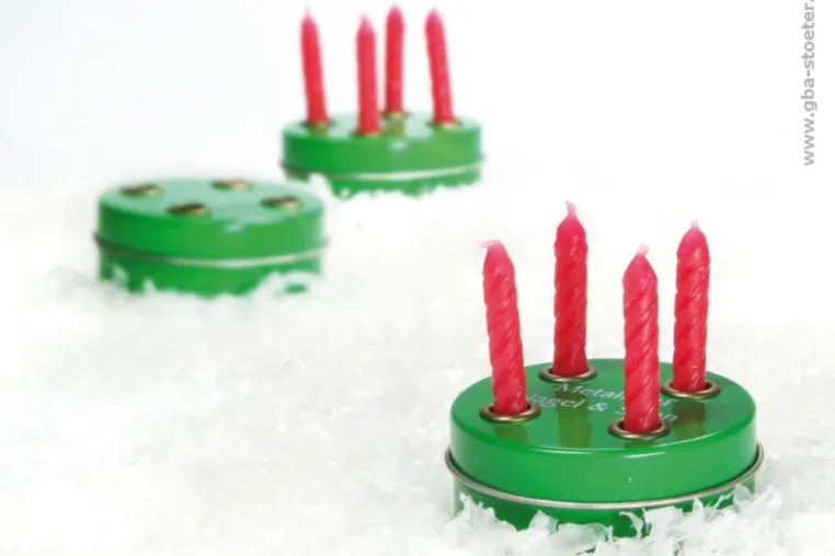 Bild: Kleinster Adventskranz der Welt
