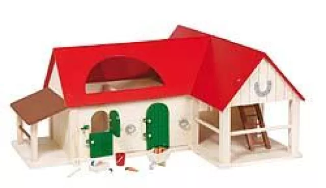 Bild: Puppen-Pferdestall ist Traum aller Pferdeliebhaberinnen