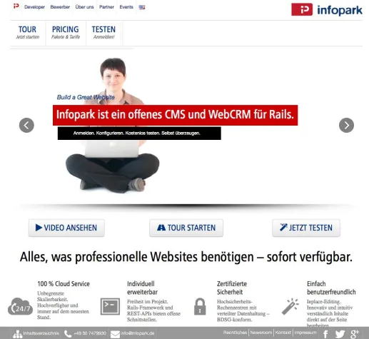 Bild: dkd Internet Service GmbH relauncht infopark.de