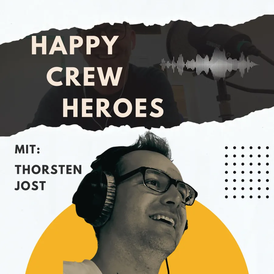 Der neue Podcast Happy Crew Heroes ist auf allen gängigen Podcast Kanälen abrufbar (© Thorsten Jost)