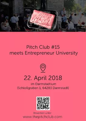Bild: Pitch Club #15 meets Entrepreneur University am 22. April ab 11:30 Uhr im Darmstadtium in Darmstadt