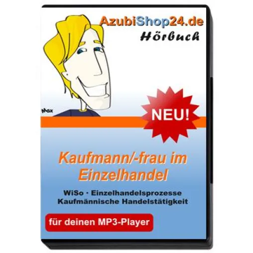 AzubiShop24.de veröffentlicht neues Hörbuch für Auszubildende Kaufmann/Kauffrau im Einzelhandel Bild: AzubiShop24.de veröffentlicht neues Hörbuch für Auszubildende Kaufmann/Kauffrau im Einzelhandel