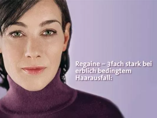 Bild: Haarausfall entgegenwirken mit Regaine aus der Versandapotheke mediherz.de