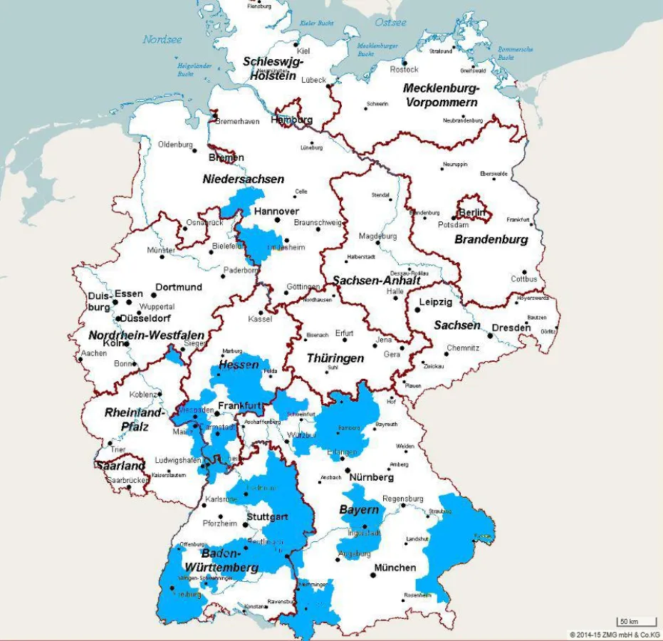 Verlags-Apps von Pylba im Überblick (Quelle: ZMG Zeitungsverbreitungsatlas 2015/ 2016)