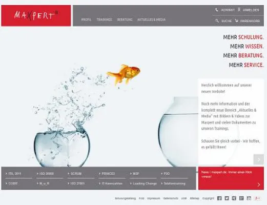 Website-Relaunch mit neuen Inhalten & frischem Design: maxpert.de Bild: Website-Relaunch mit neuen Inhalten & frischem Design: maxpert.de