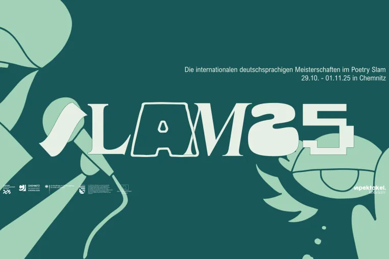 Bild: Wortwin & Slamson gewinnen das Team-Finale der 29. Deutschsprachigen Poetry-Slam-Meisterschaften in Chemnitz