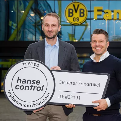 Bild: Borussia Dortmund und Hermes Hansecontrol setzen erfolgreiche Zusammenarbeit fort