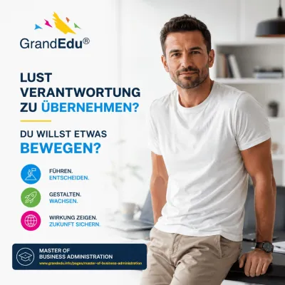 Bild: Verantwortung übernehmen, Entscheidungen treffen und gestalten: GrandEdu und Hochschule Burgenland mit MBA