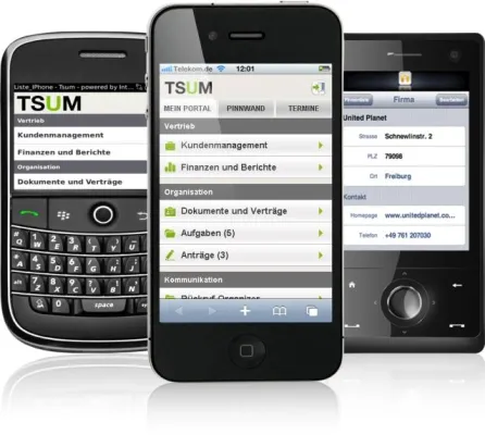 Bild: So wird die gesamte Firma mobil - Software von United Planet bringt Kundendaten auf iPhone, BlackBerry und Co.