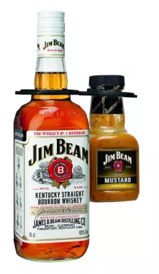 Bild: Doppeltes Geschmackserlebnis in der Grill-Saison: JIM BEAM für kurze Zeit mit JIM BEAM Senf Sauce erhältlich