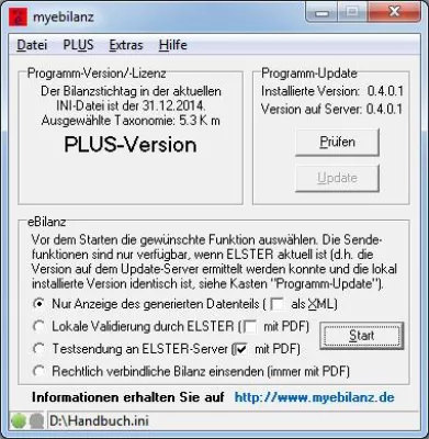 Bild: Deutschlands einzige eBilanz-Freeware jetzt noch leistungsfähiger
