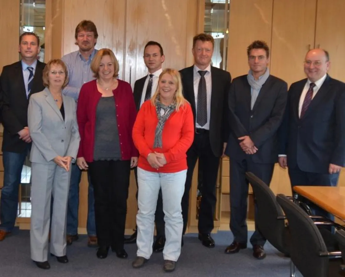 WinEV Projektteam: Mitarbeiter der Stadtwerke Norderney, der EG Wittmund und von iS Software