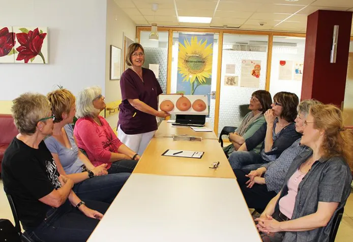 Bild: Veränderungen der Brust selbst erkennen