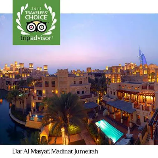 Madinat Jumeirah gehört zu den Top 25 Hotels der Welt Bild: Madinat Jumeirah gehört zu den Top 25 Hotels der Welt