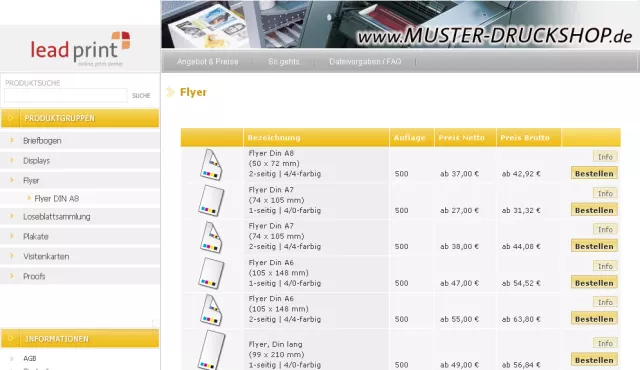 Bild: Lead-Print ONLINE DRUCKSHOP 2 veröffentlicht