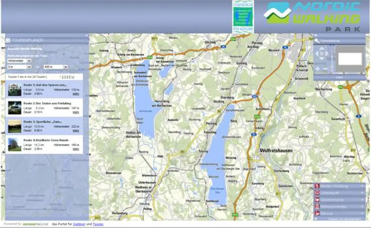 Die interaltive Karte.