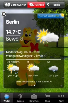 Bild: Wetter für den Goldbären – MeteoGroup liefert Wetterdaten für die neue HARIBO-App