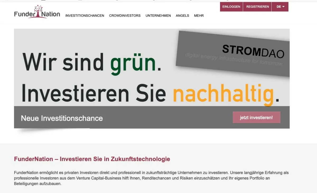 Stromdao GmbH hat seine Crowdinvest-Kampagne erfolgreich gestartet  ©Stromdao/Fundernation
