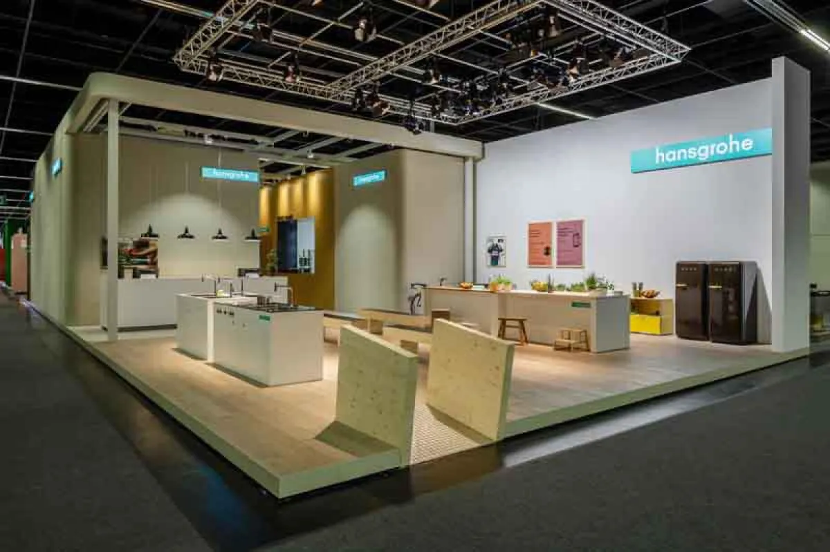 hansgrohe Stand auf der LivingKitchen (Foto: Leifhelm, frei zur Veröffentlichung)