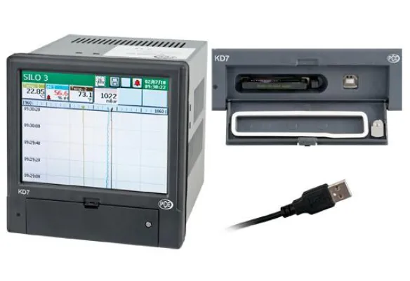 Bild: Das PCE-KD 7 – effizienter Datenlogger für die Industrie