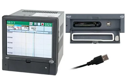 Bild: Das PCE-KD 7 – effizienter Datenlogger für die Industrie