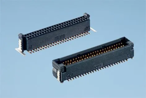 ERNI Electronics stellt neue zweireihige SMT-Familie im 0,8-mm Raster vor Bild: ERNI Electronics stellt neue zweireihige SMT-Familie im 0,8-mm Raster vor