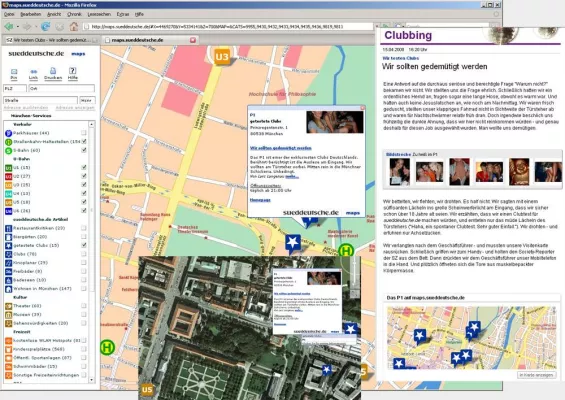 Bild: Relaunch der Kartenapplikation bei sueddeutsche.de