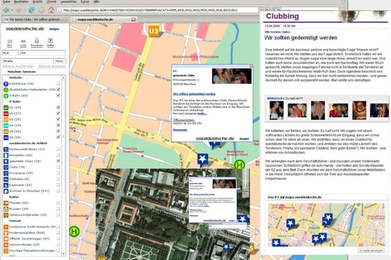 Bild: Relaunch der Kartenapplikation bei sueddeutsche.de