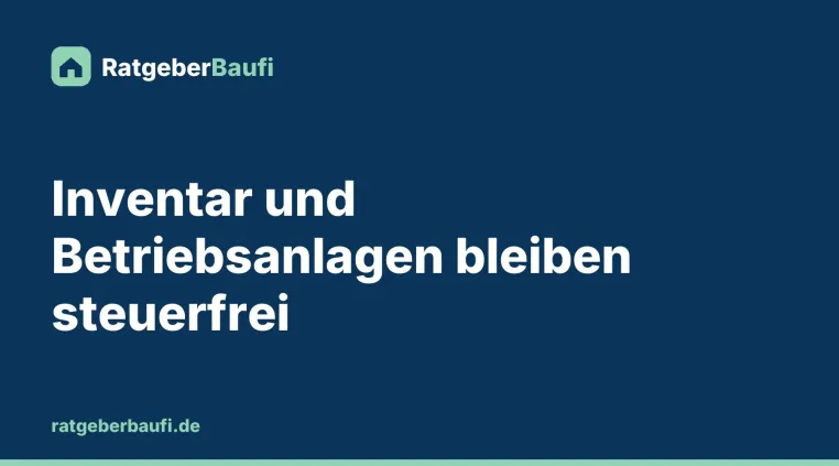 Bild: Inventar beim Kauf einer Gewerbeimmobilie: Welche Teile ohne Grunderwerbsteuer bleiben