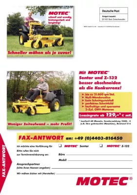 Quantensprung in der Grasschneidetechnologie Bild: Quantensprung in der Grasschneidetechnologie