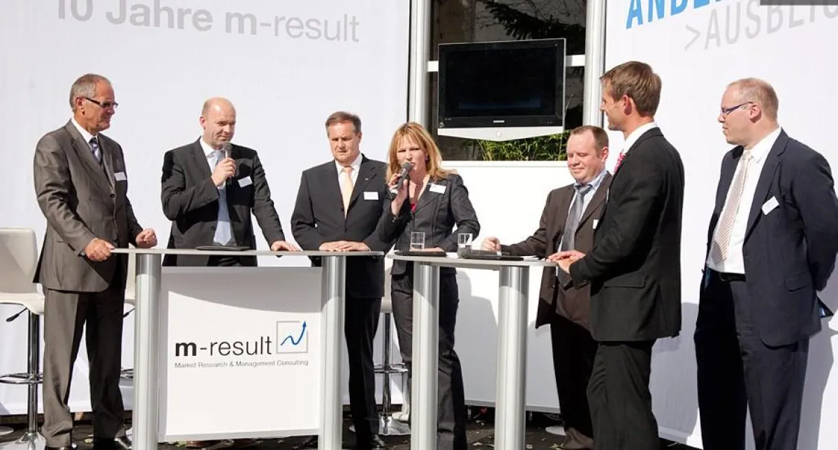 Theo Stauder (VR-Bank), Uwe Ungeheuer (Skoda), Richard Patzke (IHK Rheinhessen), Andrea Ballschuh (ZDF), Kuhmann, Dr. Kohl, Krall