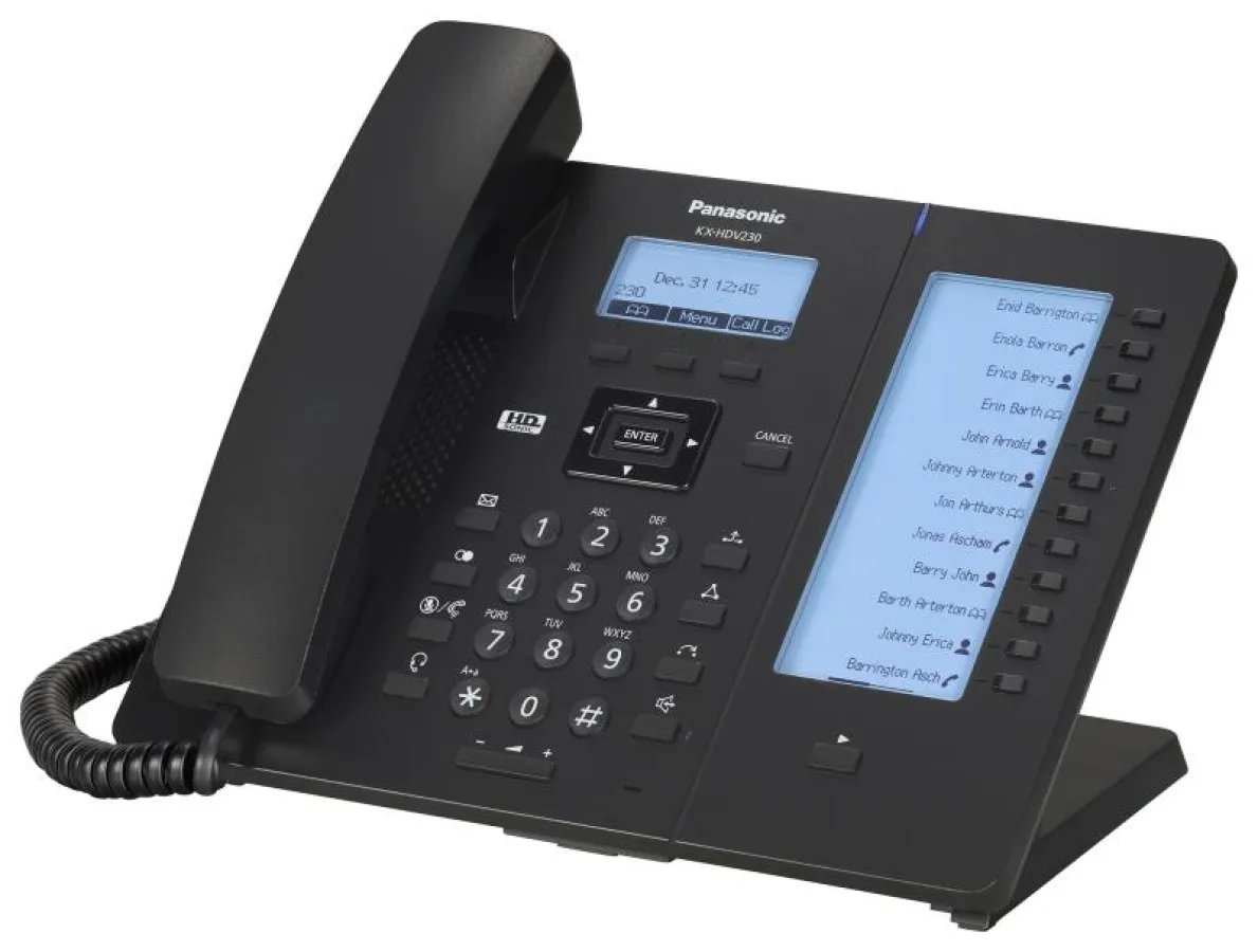 Das Panasonic Terminal KX-HDV230 unterstützt nun auch alle Komfort-Merkmale von STARFACE.