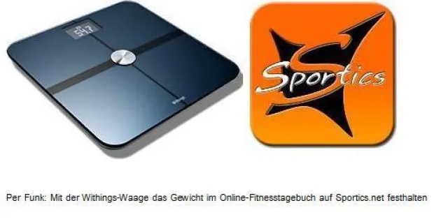 Bild: Pfunde per Funk im Web festhalten: Sportics.net und Withings schließen Kooperation