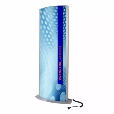 Bild: Leuchtdisplays mit Klapprahmentechnik neu im Programm von ORANGE Werbetechnik – messedisplays24.de