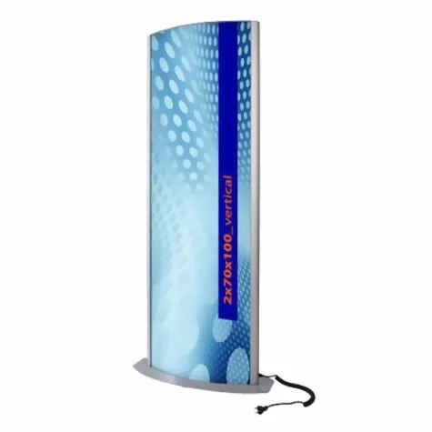 Bild: Leuchtdisplays mit Klapprahmentechnik neu im Programm von ORANGE Werbetechnik – messedisplays24.de