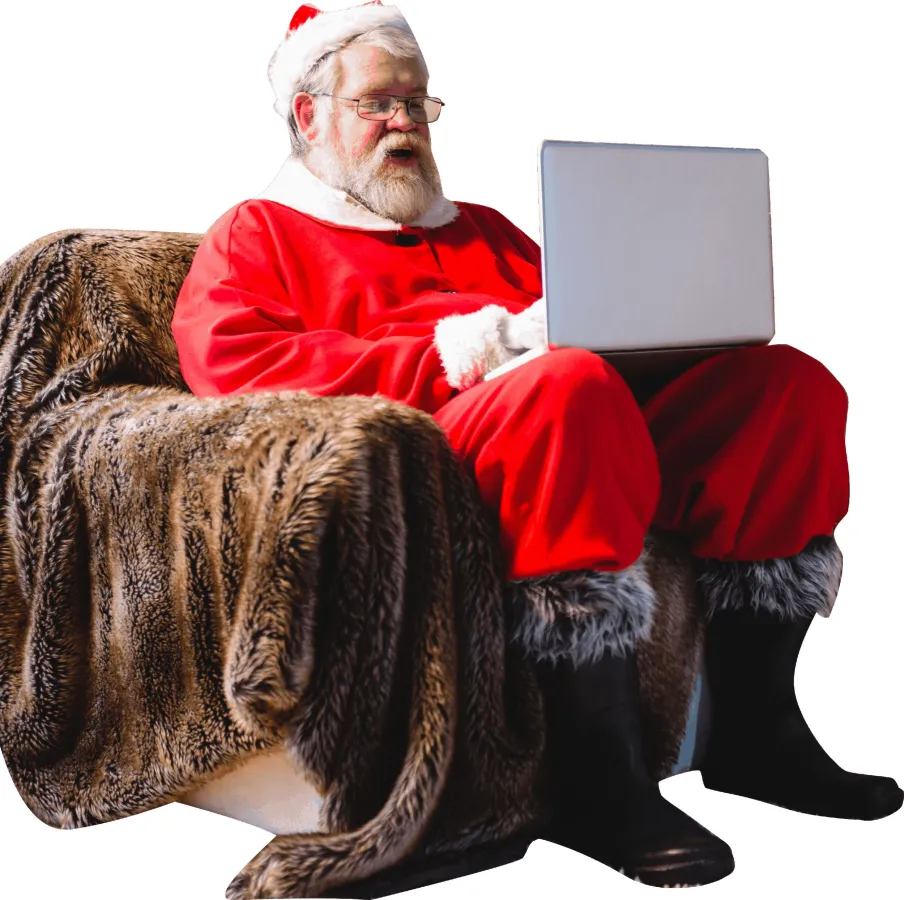 Website als Weihnachtsgeschenk erstellt