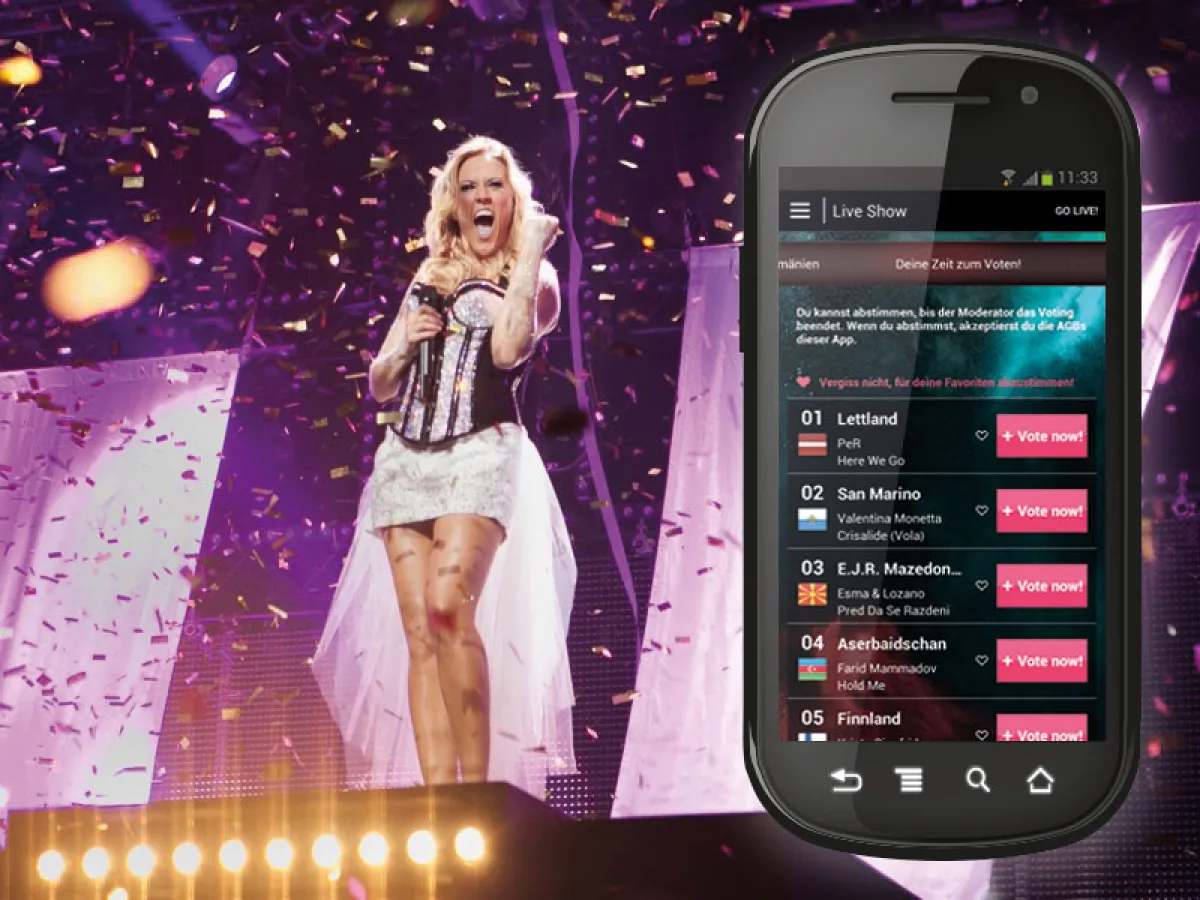 Offizielle Smartphone App für den Eurovision Song Contest
