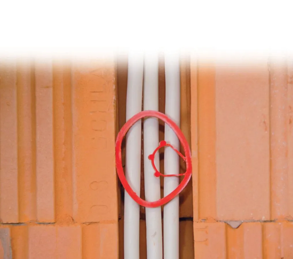 Komfortable Kabelverlegung in Mauerschlitzen