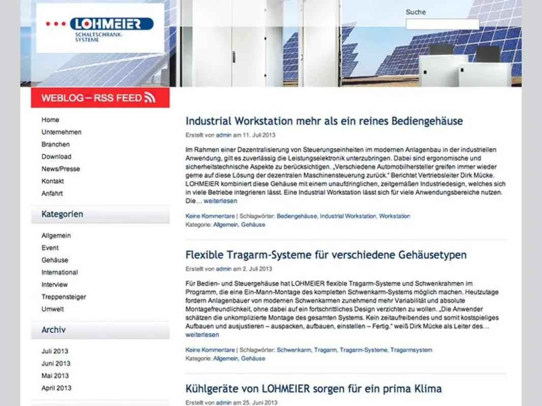 Der neue Weblog von LOHMEIER